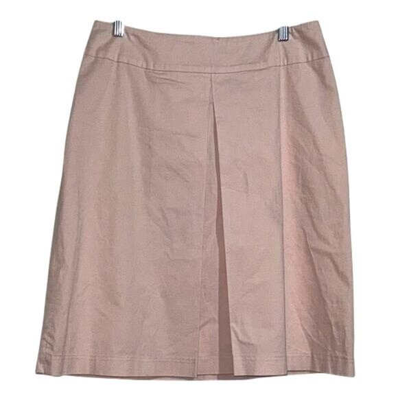 Charter Club Pink Cotton Blend Knee-Length Skirt With Front Pleat Design Size 10 - Picture 1 of 7